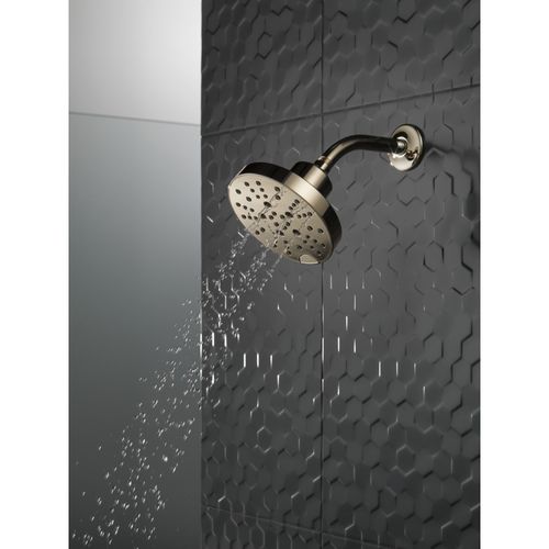 Main product image of H2Okinetic 5-Setting Contempoary Round Raincan Shower Head, 1.75 GPM (Lumicoat Polished Nickel), 52668-PN-PR