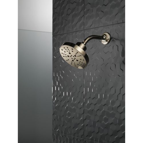 Main product image of H2Okinetic 5-Setting Contempoary Round Raincan Shower Head, 1.75 GPM (Lumicoat Polished Nickel), 52668-PN-PR