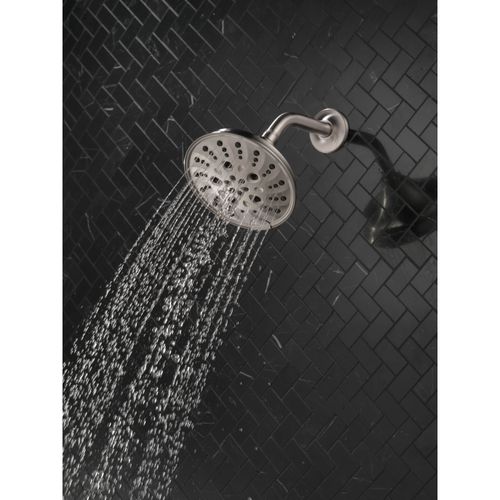 Main product image of H2Okinetic 5-Setting Traditional Raincan Shower Head, 1.75 GPM (Lumicoat Stainless), 52669-SS-PR