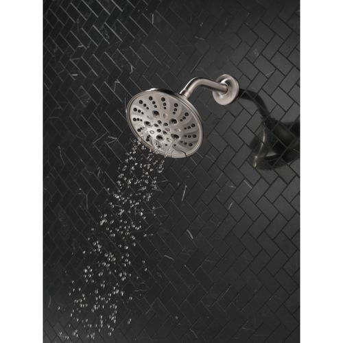Main product image of H2Okinetic 5-Setting Traditional Raincan Shower Head, 1.75 GPM (Lumicoat Stainless), 52669-SS-PR