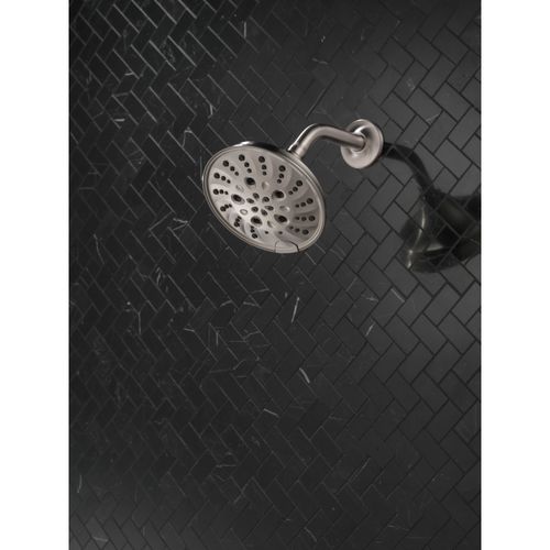 Main product image of H2Okinetic 5-Setting Traditional Raincan Shower Head, 1.75 GPM (Lumicoat Stainless), 52669-SS-PR