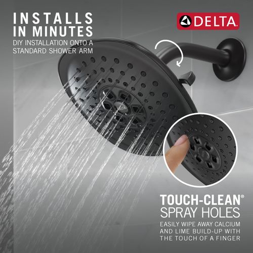 Main product image of H2okinetic 3-Setting Raincan Shower Head (Matte Black), 52686-BL