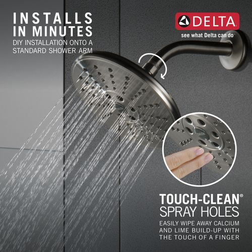 Main product image of H2okinetic 3-Setting Raincan Shower Head (Lumicoat Stainless), 52688-SS-PR