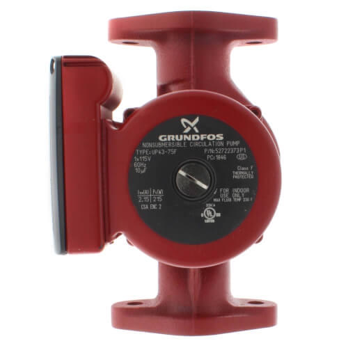 52722373 Grundfos 52722373 UP4375F, Circulator Pump, 1/6 HP, 115 volt
