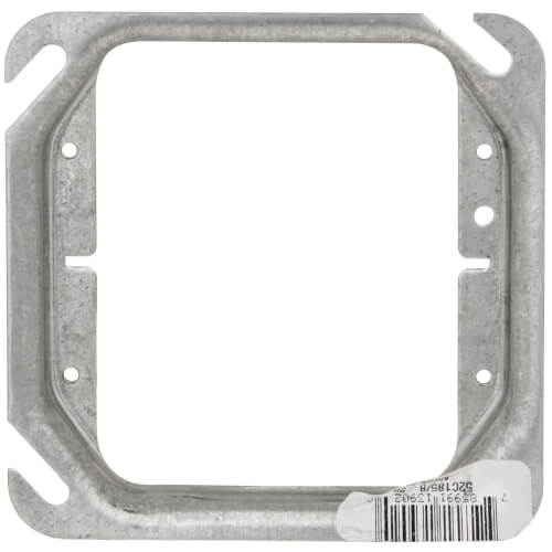 Main product image of 4" Steel Square 2-Gang Device Cover - 5/8" Raised