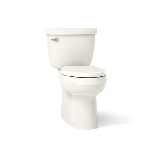 Main product image of Cimarron Two-Piece Elongated Toilet w/ Skirted Trapway, 1.28 Gpf (Biscuit), K-5310-96