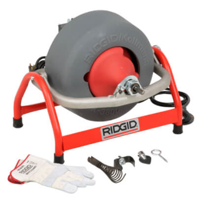 Main product image of K-3800 Drain Cleaning Drum Machine w/ Autofeed (115v), C-32 3/8" x 75' Inner Core Cable, Standard Accessories