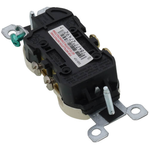 Main product image of Duplex Receptacle w/ Ears, 15A, 5-15R, Light Almond (125V)
