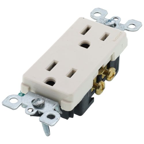 Main product image of Decora Duplex Receptacle w/ Quickwire, 15A, 5-15R - Light Almond (125V)