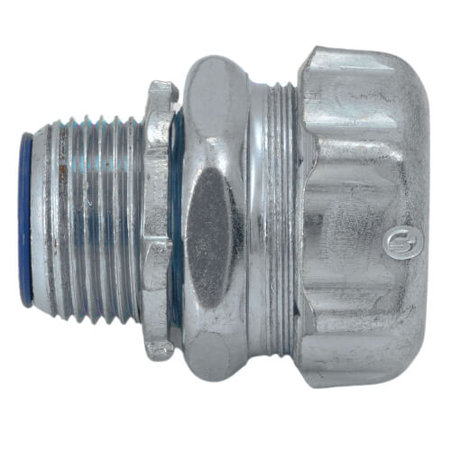 Main product image of 3/4" Insulated Zinc Plated Steel Straight Liquid Tight Connector