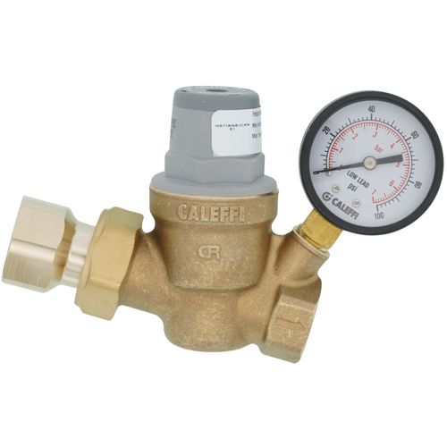 Main product image of 3/4" FNPT Union x FNPT PresCal Compact Pressure Reducing Valve with Gauge