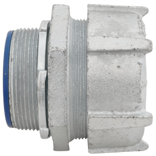 Main product image of 2" Insulated Zinc Plated Malleable Iron Straight Liquid Tight Connector