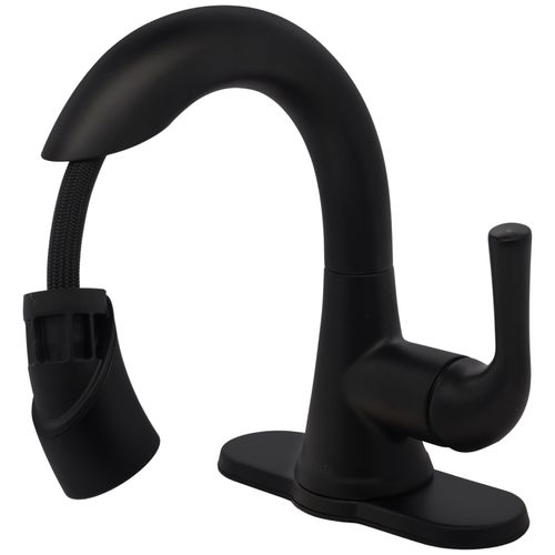 Main product image of Kayra Single Handle Pull-Down Bathroom Faucet (Matte Black), 533LF-BLPDMPU