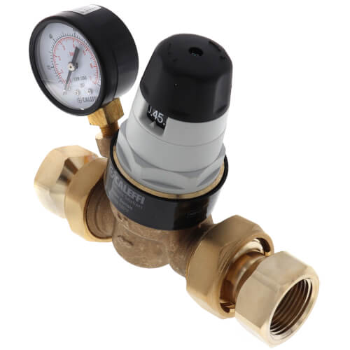 Main product image of 1" NPTF Pressure Reducing Valve w/ Gauge (Low Lead, Pre-adjustable)