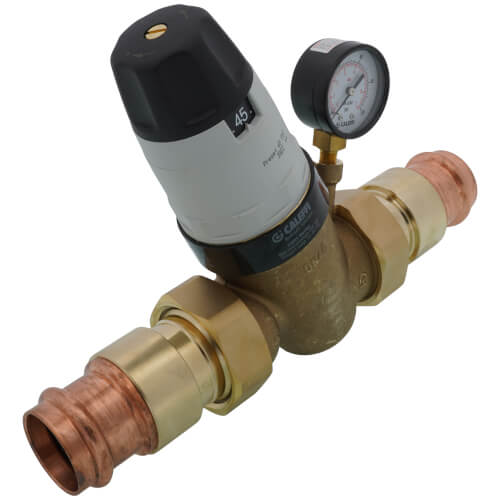 Main product image of 1-1/2" Press Pressure Reducing Valve w/ Gauge (Low Lead, Pre-adjustable)