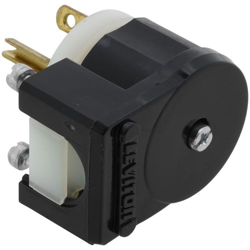 Main product image of Industrial Grade Straight-Blade Plug, 20A, NEMA 5-20P - Black/White (2P, 125V)