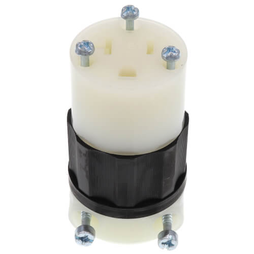 Main product image of Industrial Grade Connector, 20A, NEMA 5-20R - Black/White (125V)