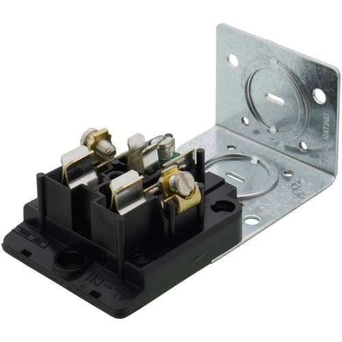 Main product image of Industrial Grade Surface Mounting Straight Blade Power Receptacle, 2P, 50A, NEMA 6-50R - Black (250V)