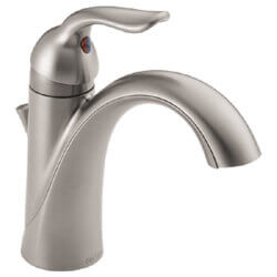 Main product image of Lahara Single Handle Bathroom Faucet (Stainless, Metal Pop-Up Drain, DST), 538-SSMPU-DST