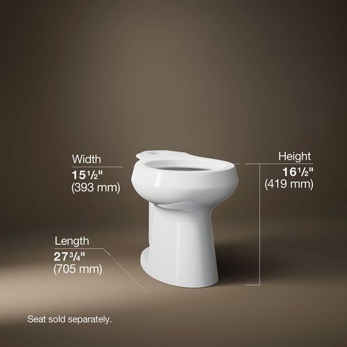 Main product image of Highline Round Toilet Bowl (White), K-5393-0