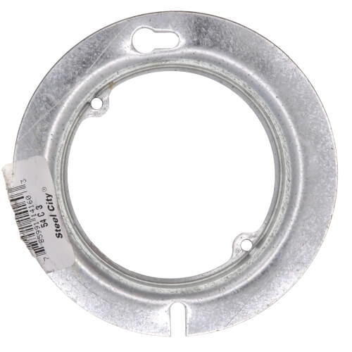 Main product image of 4" x 5/8" Raised Round Box Cover, Center Blanked w/ Tapped Ears on 2-3/4" Centers