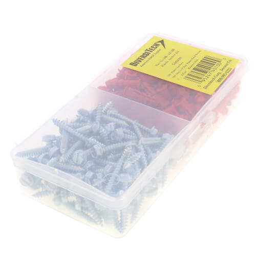 540AK100 DiversiTech 540AK100 10 x 11/4" Plastic Anchor Kit For