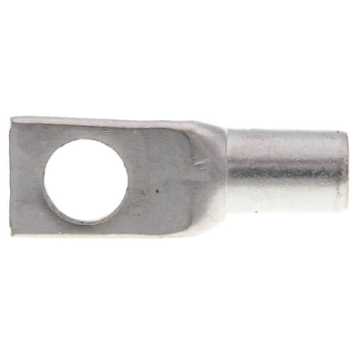 Main product image of One Hole Standard Barrel Copper Lug, Wire Size #2 AWG, 3/8" Bolt (Brown)