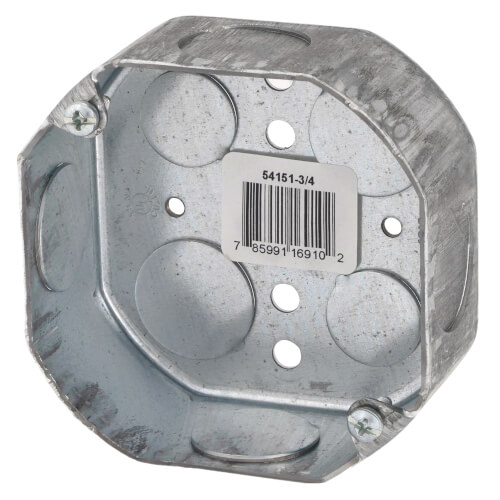 Main product image of 4" x 1-1/2" Deep Octagon Box w/ 3/4" Knockouts
