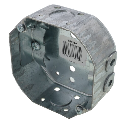 54151N Steel City 54151N 4" x 11/2" Deep Octagon Box w/ 1/2