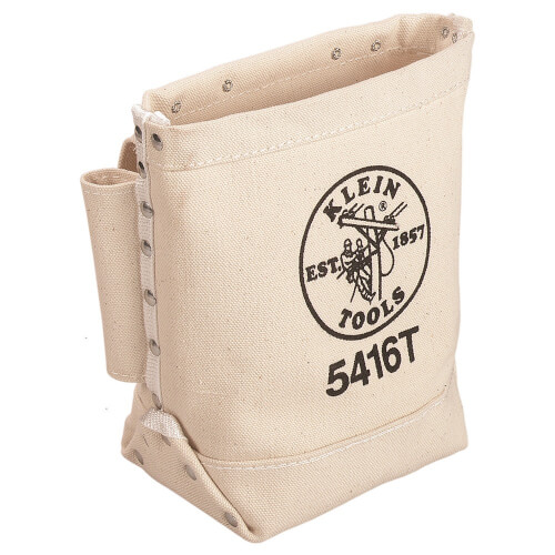 Main product image of 5" x 10" x 9" Canvas Bull-Pin and Bolt Tool Bag with Tunnel Loop