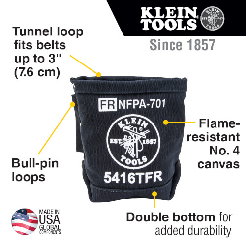 Main product image of 5" x 10" x 9" No. 4 Canvas Flame Resistant Bolt and Tool Bag