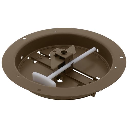 Main product image of 6" Steel Round Duct Ring w/ Butterfly Damper (Brown)