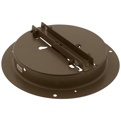 Main product image of 6" Steel Round Duct Ring w/ Butterfly Damper (Brown)