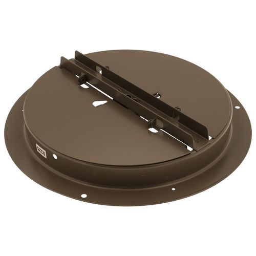 Main product image of 8" Steel Round Duct Ring w/ Butterfly Damper (Brown)