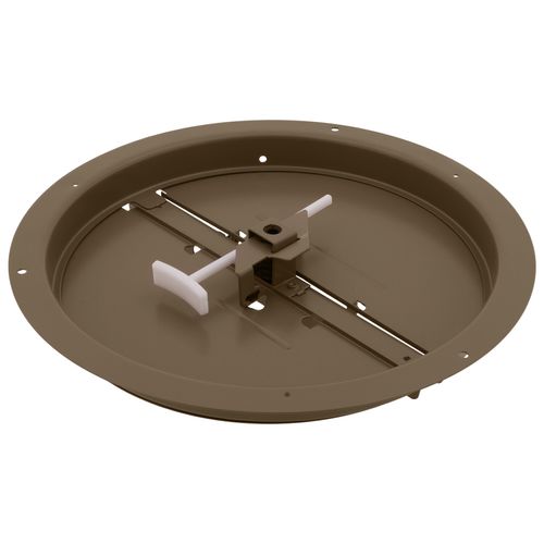 Main product image of 10" Steel Round Duct Ring w/ Butterfly Damper (Brown)