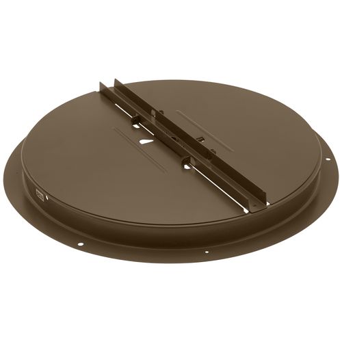 Main product image of 12" Steel Round Duct Ring w/ Butterfly Damper (Brown)