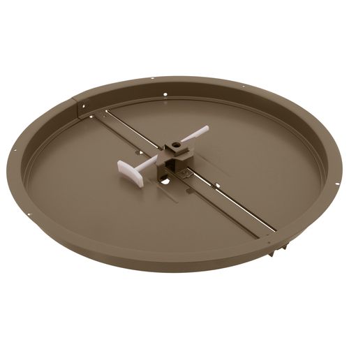 Main product image of 14" Steel Round Duct Ring w/ Butterfly Damper (Brown)