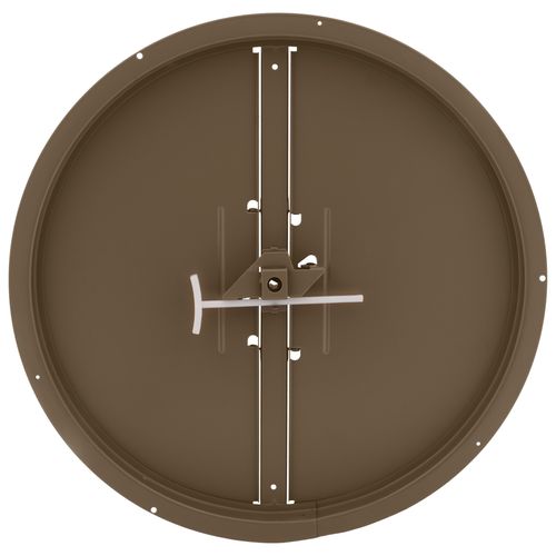 Main product image of 14" Steel Round Duct Ring w/ Butterfly Damper (Brown)