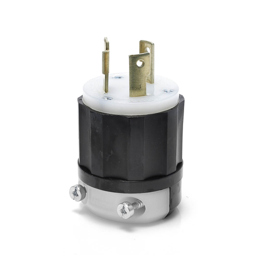 Main product image of Locking Plug, 30A, 277V Industrial Grade (Black) & White