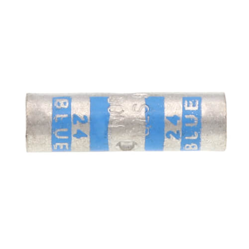 Main product image of Two-Way Standard Barrel Copper Splice Connector, Wire Size 6 AWG (Blue)