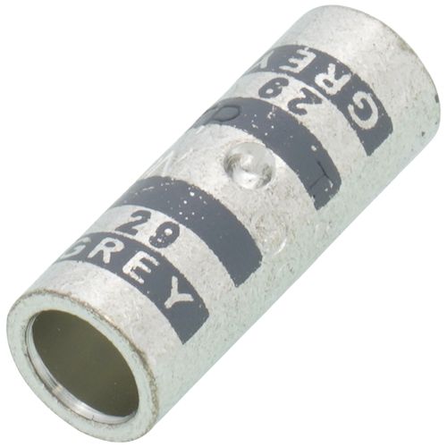 Main product image of Two-Way Standard Barrel Copper Splice Connector, Wire Size 4 AWG (Gray)
