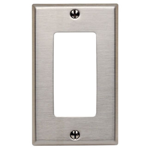 Main product image of 1-Gang Decora Wallplate, Midway Size, Non-magnetic Stainless Steel