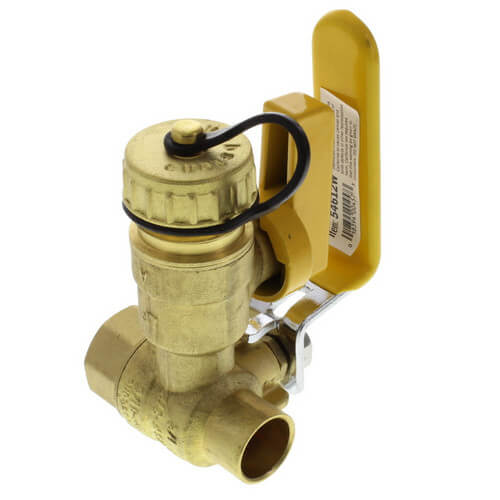 Main product image of 1/2" Sweat x IPS Pro-Pal Full Port Ball Valve w/ Hose Drain - Lead Free