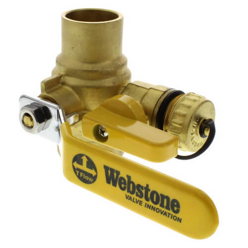 Main product image of 1" Sweat x IPS Pro-Pal Full Port Ball Valve w/ Hose Drain