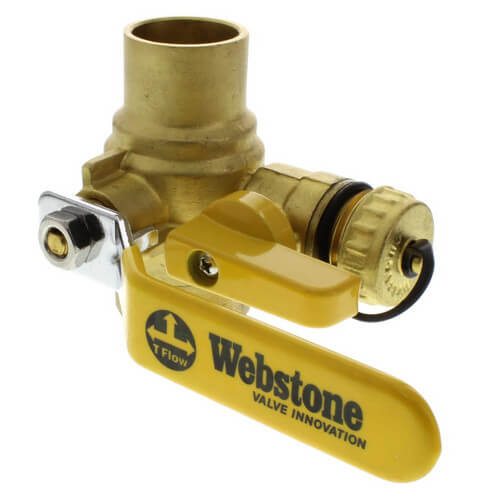 Main product image of 1" Sweat x IPS Pro-Pal Full Port Ball Valve w/ Hose Drain (Lead Free)