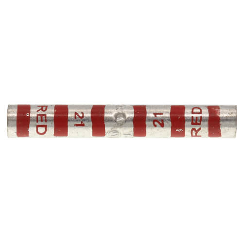 Main product image of Two-Way Long Barrel Copper Splice Connector, Wire Size #8 AWG, (Red)