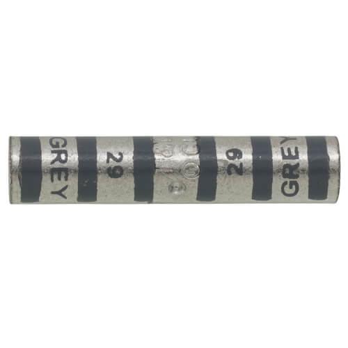 Main product image of Two-Way Long Barrel Copper Splice Connector, Wire Size #4 AWG, (Gray)