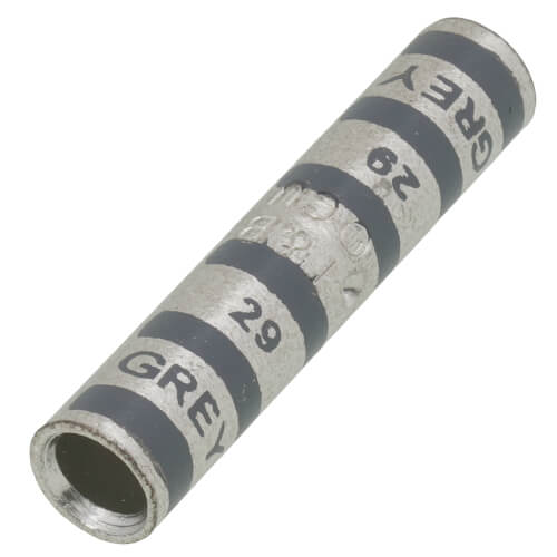Main product image of Two-Way Long Barrel Copper Splice Connector, Wire Size #4 AWG, (Gray)