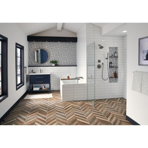 Main product image of Grail Premium Single-Setting Adjustable Wall Mount Hand Shower, 1.75 GPM (Black Stainless), 55085-KS