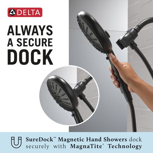 Main product image of 7-Setting Suredock Magnetic Hand Shower (Matte Black), 54910-BL-PK